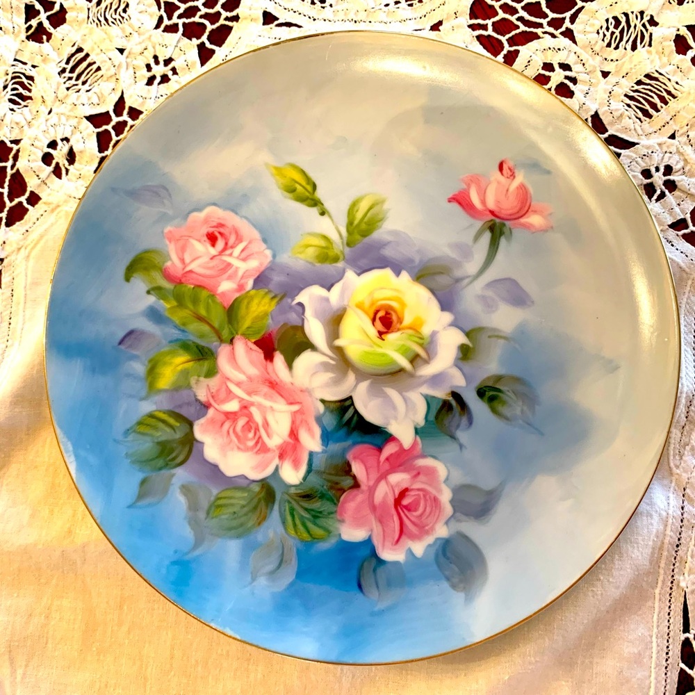 Vintage Lefton Japan Hand Painted and Numbered Decorative Plate/Dish